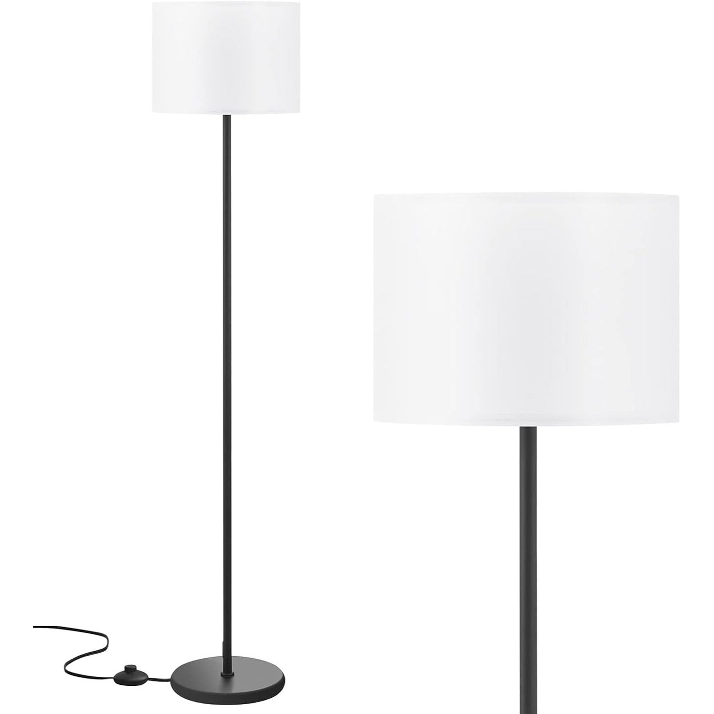 Modern Floor Lamp Simple Design with White Shade