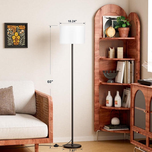 Modern Floor Lamp Simple Design with White Shade