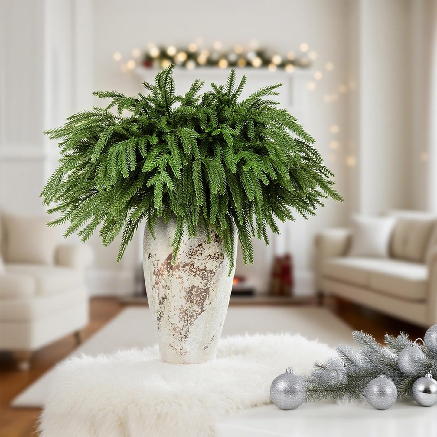 Artificial Christmas Norfolk Pine Branches